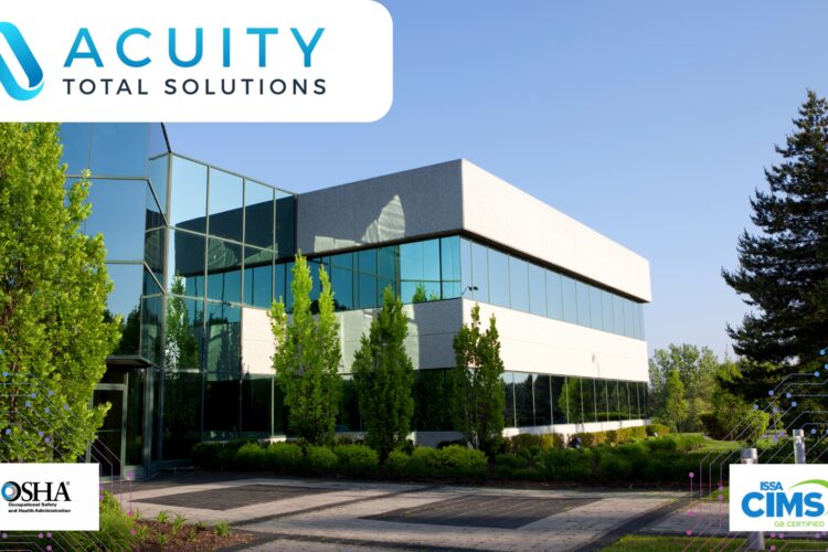 photo of the outside of an office building on a sunny day | facility maintenance services, Acuity